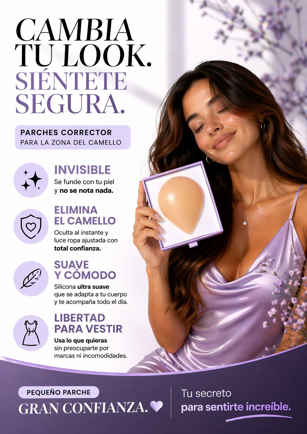 Parche corrector para la zona del camello